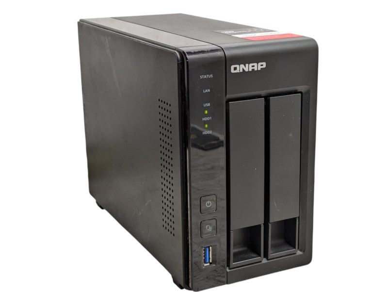 QNAP 2 Bay NAS TS-251+ with 2x 4TB HDDs installed  -