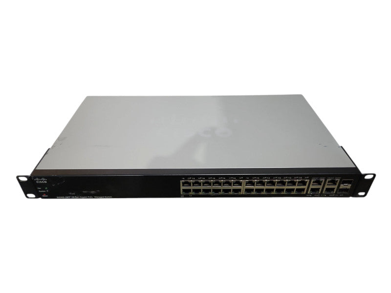 Cisco SG300-28PP, 28-Port Gigabit PoE+ Managed Network Switch, 2x SFP