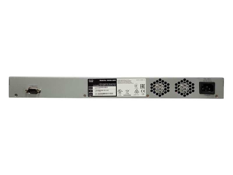 Cisco SG300-28PP, 28-Port Gigabit PoE+ Managed Network Switch, 2x SFP