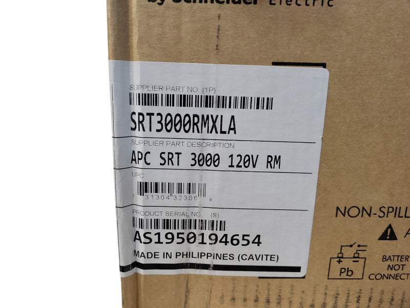 APC SRT3000RMXLA-NC 3000VA 2700W 120V Double Conversion Smart-UPS Backup Open $