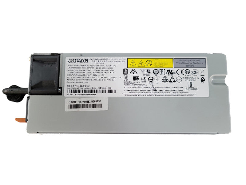 Lenovo 01PE161 750Watt Server Power Supply 700-014188-1500 !