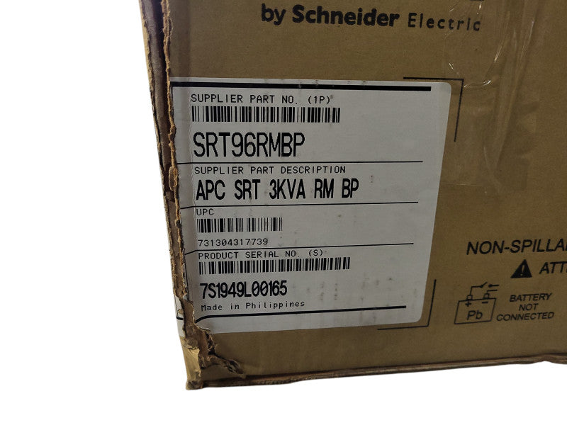 Open Box APC Smart-UPS SRT 96V 3kVA RM Battery Pack SRT96RMBP READ $