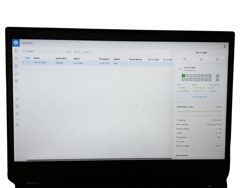 Ubiquiti Networks UniFi Managed PoE 16-Port Gigabit Switch US-16-150W -