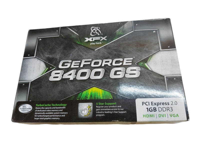 XFX Nvidia GeForce 8400 GS Graphic Card 1GB DDR3 PCIE 2.0 | HDMI | VGA | DVI