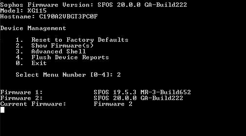 Sophos XG115 Rev 3 | 4-Port Gigabit Firewall Appliance | Factory Reset