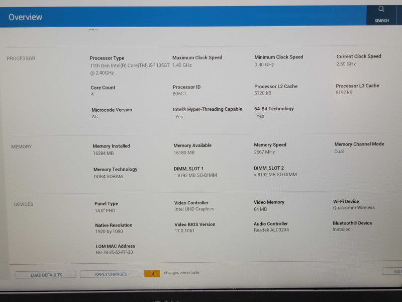 Dell Vostro 5402 | i5-1135G7| 16GB DDR4| NO SSD FOR PARTS/REPAIR  β BudLap