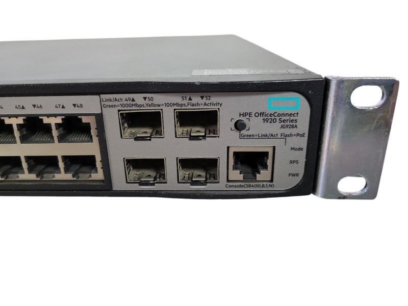 HP JG928A HPE OFFICECONNECT 1920 SERIES 48G PoE+ 370W 48-PORT SWITCH !