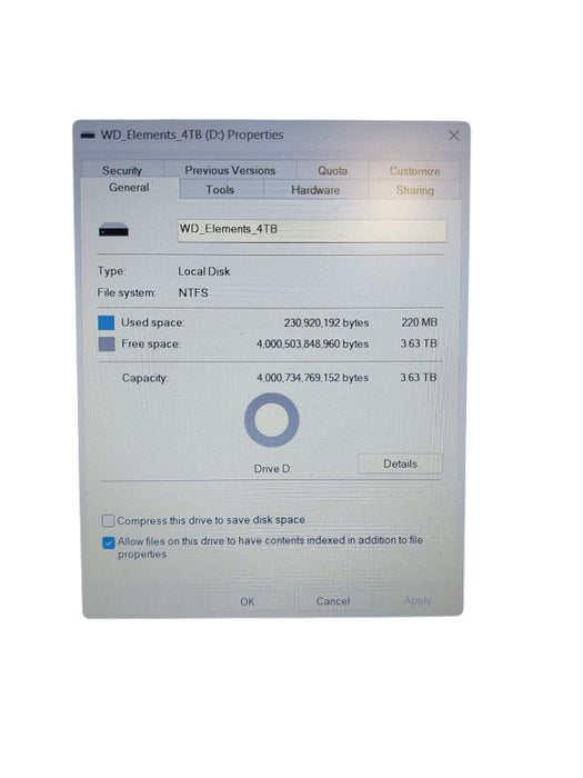 WD Elements 4TB External Hard Drive Backup Solution
