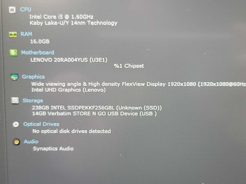 Lenovo ThinkPad E14| i5-10210U| 16GB DDR4| 256GB SSD  β Lap200