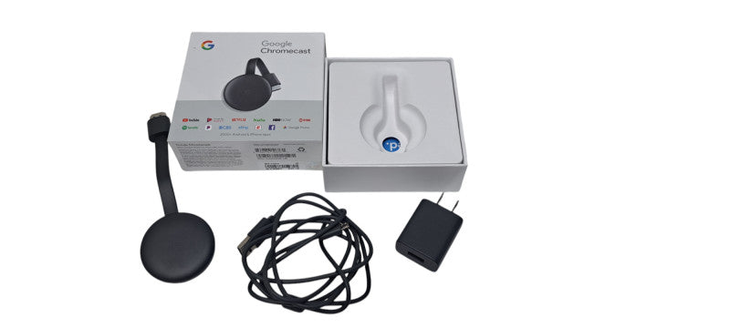 Google Chromecast NC2-6A5 Media Streamer & Power Adapter