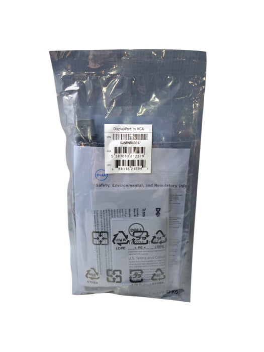 New | Dell 0M9N09 DisplayPort to VGA Adapter Cable Q