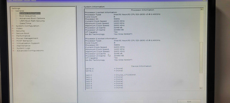 Dell Precision T7910, 2x Xeon E5-2630v3 2.4GHz 64GB DDR4 1TB SSD Quadro K2200 _