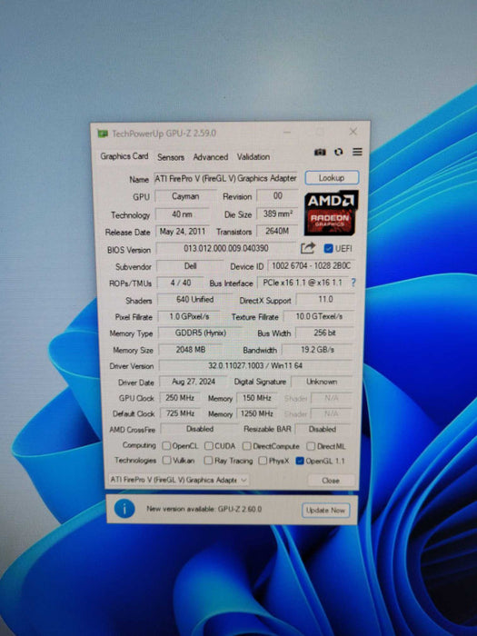 AMD FirePro V7900 2GB GDDR5 Graphics Card !