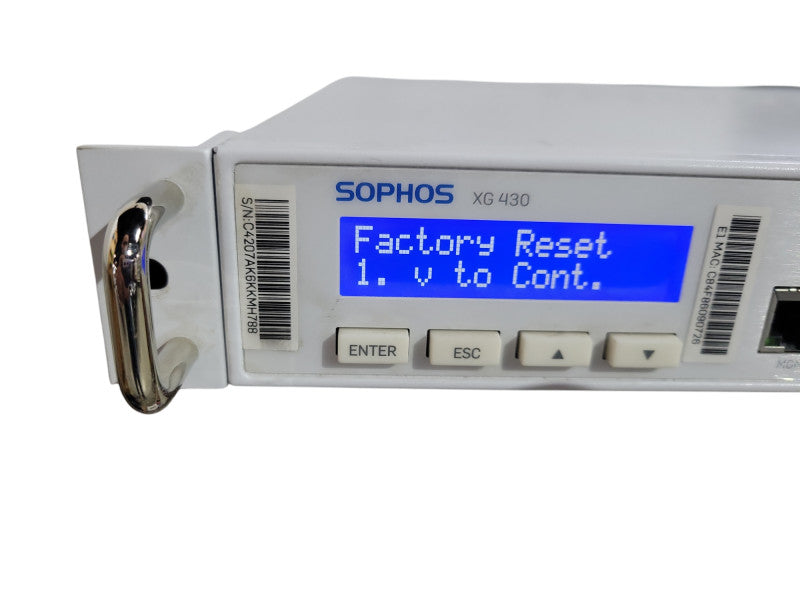 Sophos XG 430 Rev.2 capable Firewall running Sophos Home Firewall !