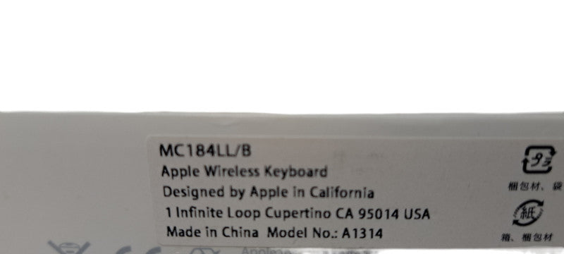 Apple Wireless Keyboard (Model A1314)