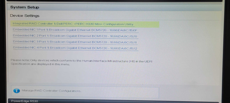 Dell PE R530 2U Server, 1x Xeon E5-2620v4 2.1GHz, 32GB DDR4, H330 Mini, 3.5" _