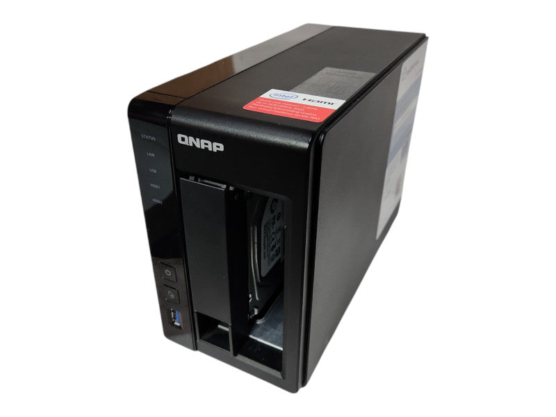 QNAP TS-251+ 2-Bay NAS, 1x 3TB HDDs, No PWR, No Remote