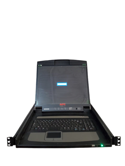 APC AP5717 17"Rack LCD Console Monitor Touchpad Keyboard | *READ*