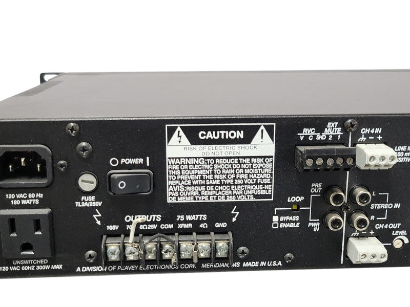 Peavey UMA 752 Integrated Modular Amplifier, READ _
