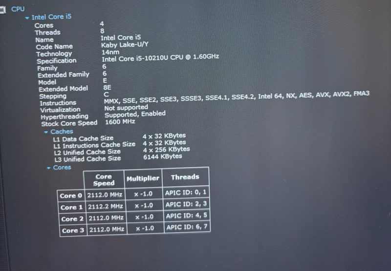 Dell Latitude 5410 Intel Core i5-10210U@1.6GHz 16GB DDR4 RAM 256GB SSD  Lap200