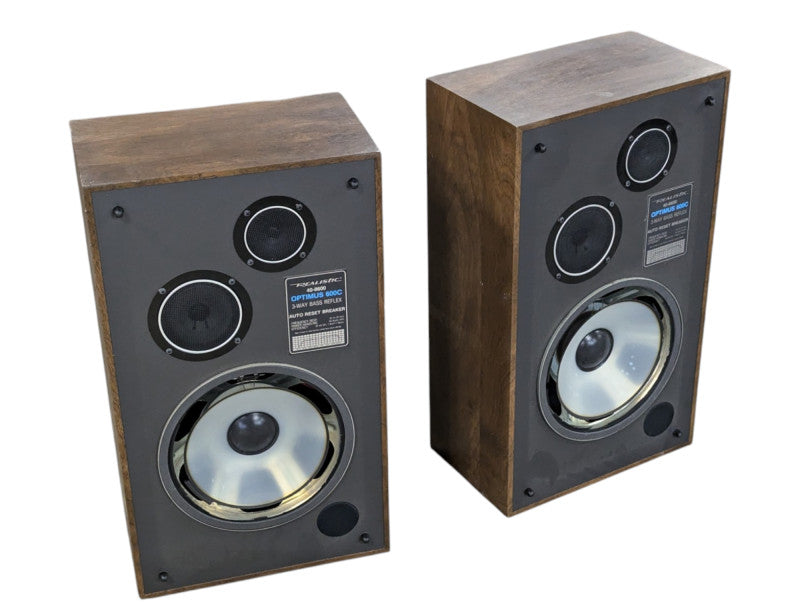Pair of 2x Realistic 40-8600 OPTIMUS 600C 3-WAy Bass Reflex PLEASE READ  -
