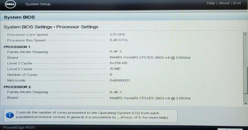 DELL PowerEdge R530 | 2x Xeon E5-2603 v4 | 64GB DDR4 | No HDD | H730 mini