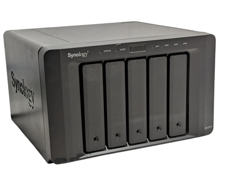 Synology DS1513+ 5 bay NAS with 2x 4TB HDDs installed  -