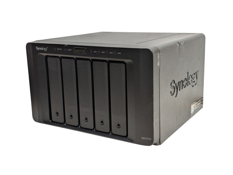 Synology DS1513+ 5 bay NAS with 2x 4TB HDDs installed  -