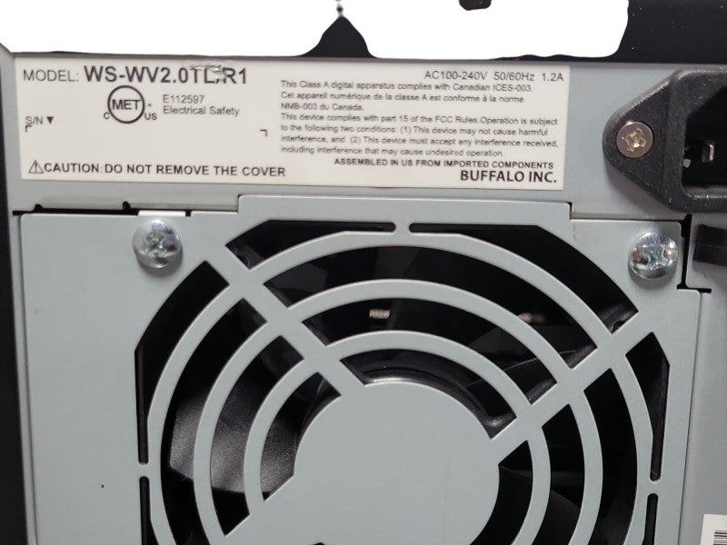Buffalo WS-WV2.0L/R1 2-Bay Network attached storage No HDD, READ Q_