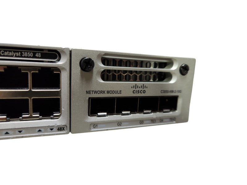 CISCO WS-C3850-48T, 48-Port POE+ Managed L3 Switch w/ C3850-NM-2-10G