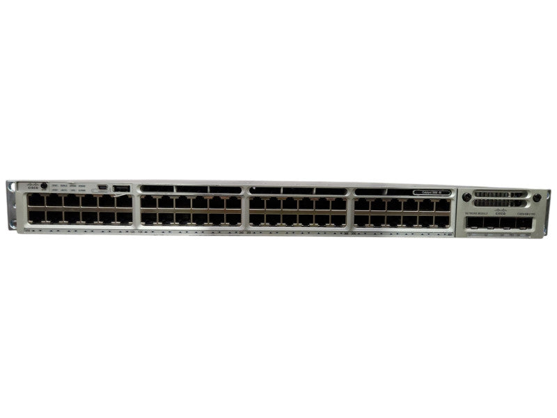 CISCO WS-C3850-48T, 48-Port POE+ Managed L3 Switch w/ C3850-NM-2-10G