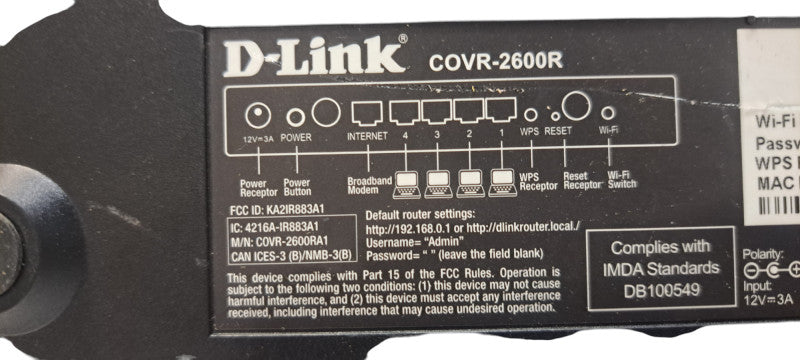 D-Link COVR-2600R AC2600 Dual-Band Whole Home Wi-Fi Router