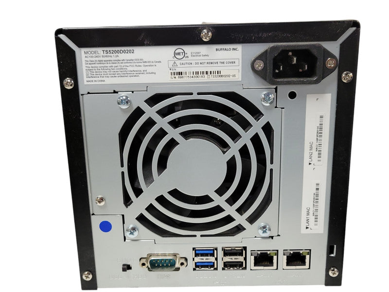Buffalo TeraStation 2-Bay Network Hard Drive Storage TS5200D0202, No HDD, SEE _
