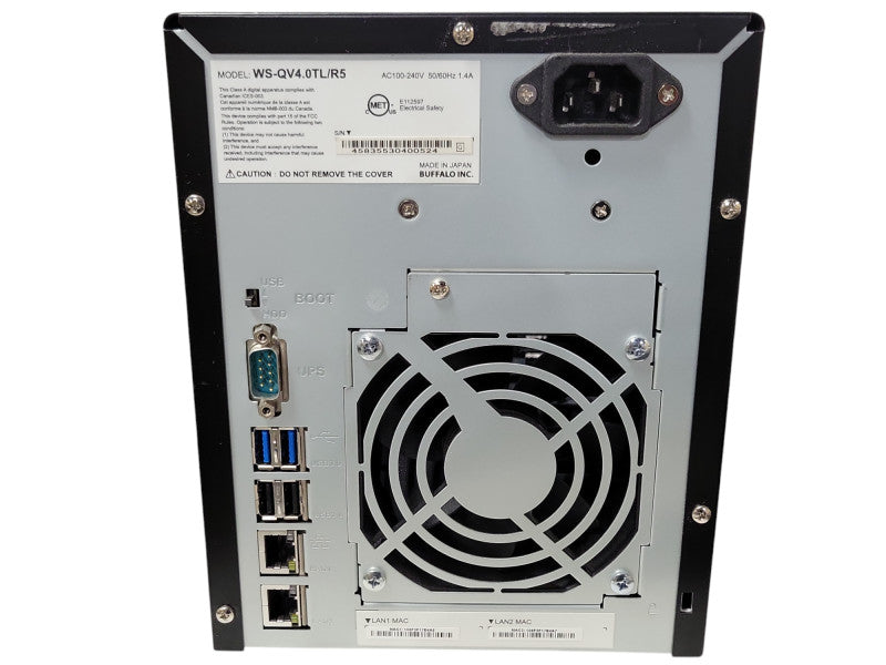 Buffalo 4-Bay Network Attached storage WS-QV4.0TL/R5, No HDD, READ Q_