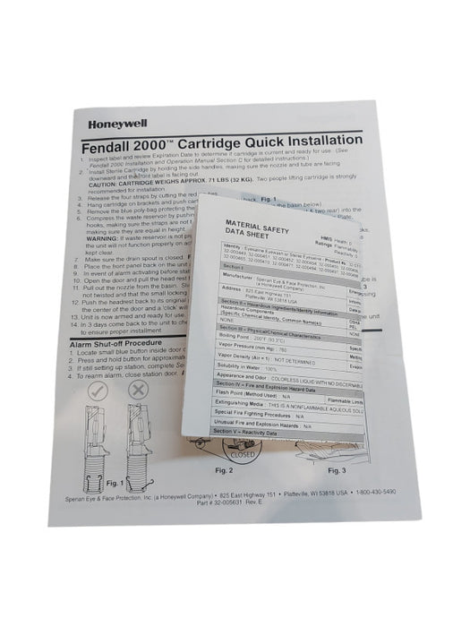 Honeywell FENDALL 2000 Saline Replacement Cartridge 32-ST2050 | READ DESC