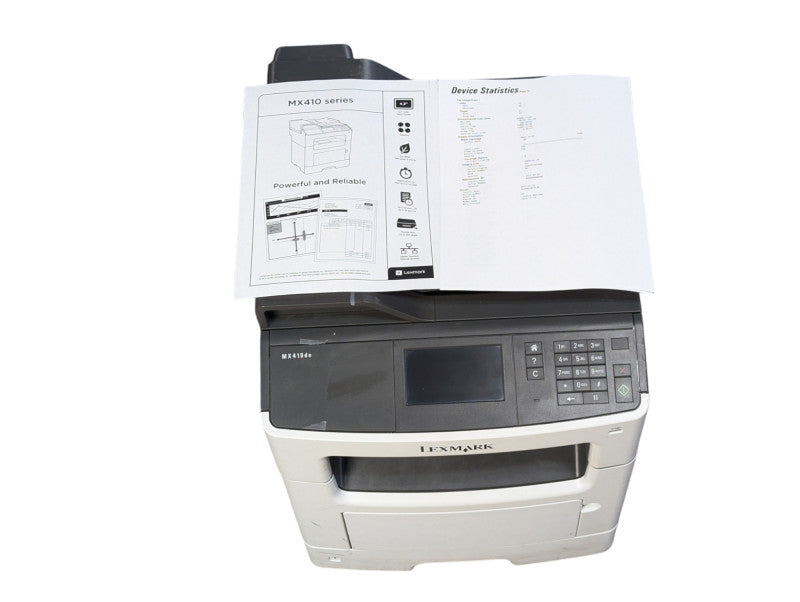 Lexmark MX410de All-In-One Laser Printer Monochrome Auto Duplex READ  -
