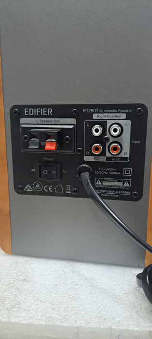 Pair of Edifier R1280T Brown Multimedia Powered Bookshelf Speakers