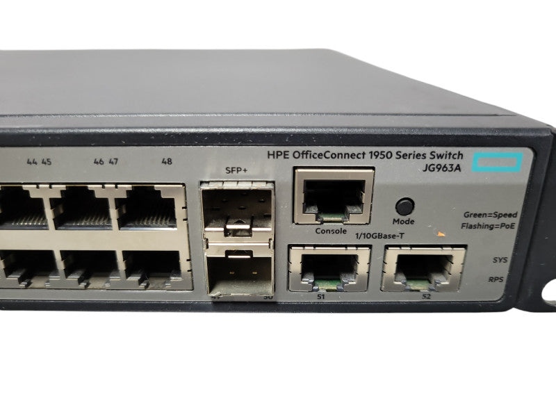 HPE JG963A OfficeConnect 1950-48G-2SFP+ 2XGT-PoE+ Switch _