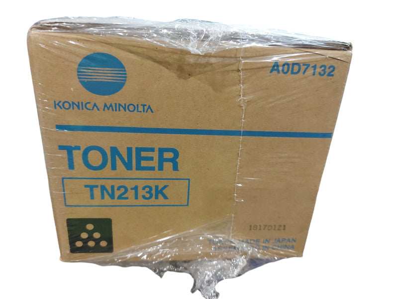 Genuine Konica Minolta TN213K (A0D7132) Black Toner Cartridge - NEW SEALED