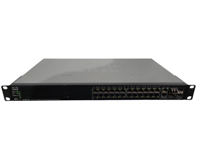Cisco SG500-28P, 28-Port Gigabit PoE Stackable Managed Switch !