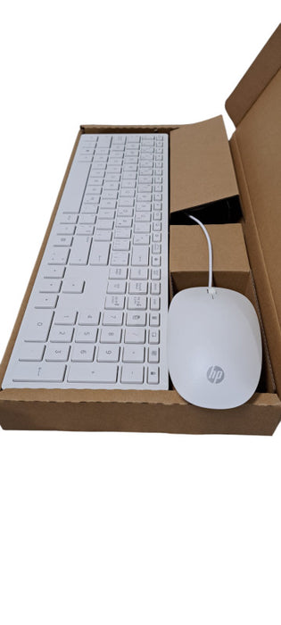 Brand New White Premium HP Mouse and Keyboard 928510-DB1  TPC-C002M