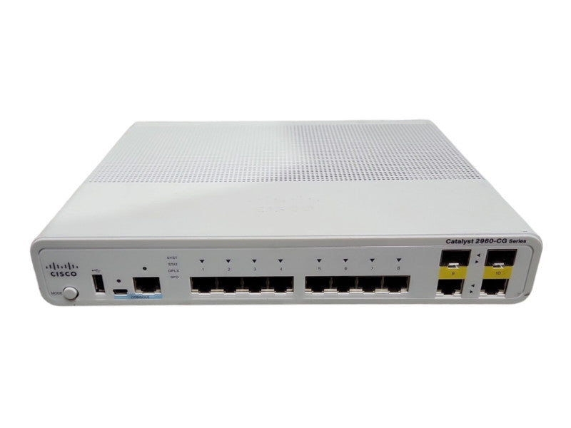 Cisco WS-C2960CG-8TC-L 8 Port Gigabit Ethernet Network Switch