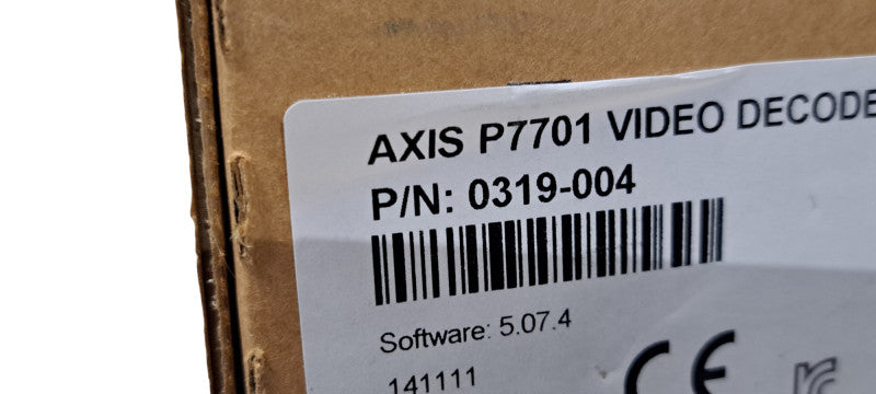 New in Open Box AXIS P7701 Video Decoder IP to Display Monitor 0319-001-02