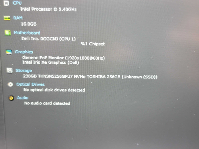 Dell Vostro 3500| i5-1135G7| 16GBDDR4| 256GB SSD READ β Lap200
