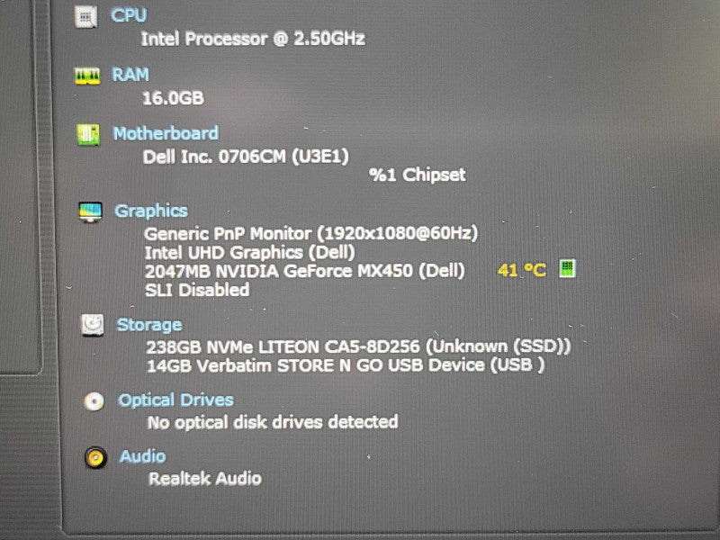 Dell Latitude 5521| i7-11850H| 16GB DDR4| GeForce MX450| 256GB SSD READ  β Lap200