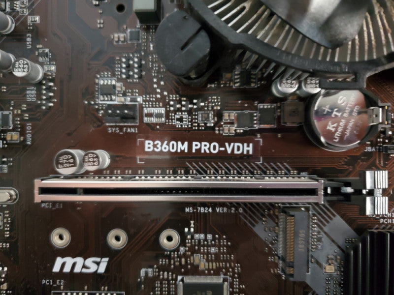 MSI B360M PRO-VDH Motherboard | No CPU | No RAM | I/O Shield | *READ*