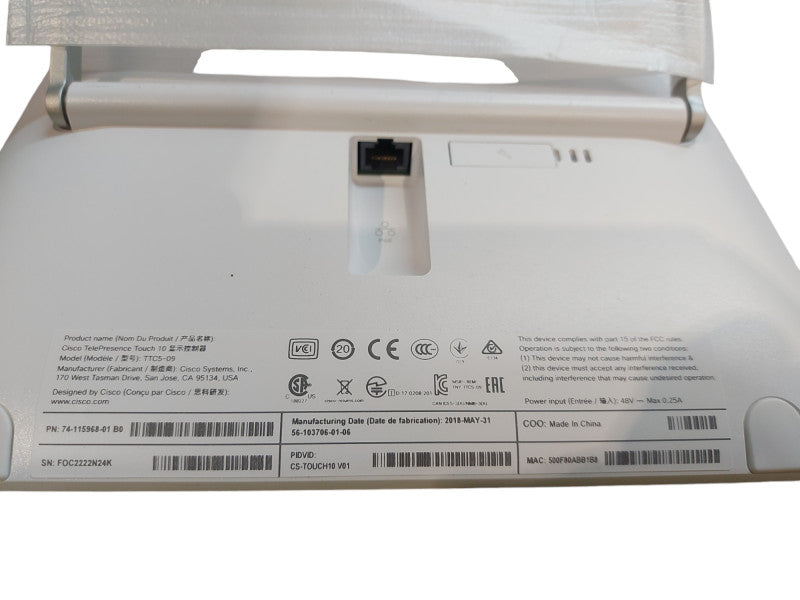 Cisco Telepresence Touch 10 TTC5-09