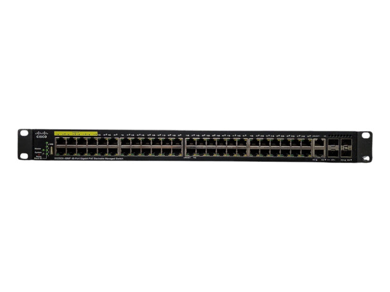 Cisco SG350X-48MP-K9 48-Port Gigabit PoE Stackable Managed Switch