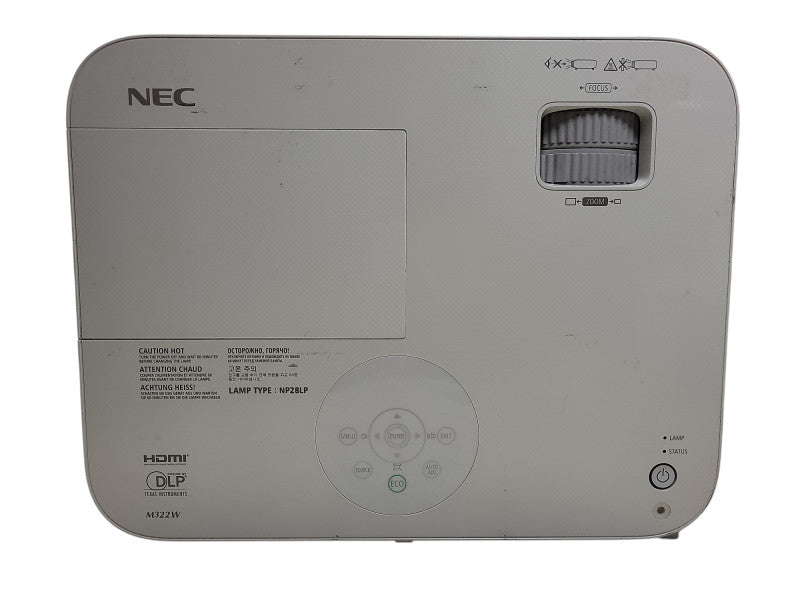 NEC NP-M322W WXGA DLP Projector READ $