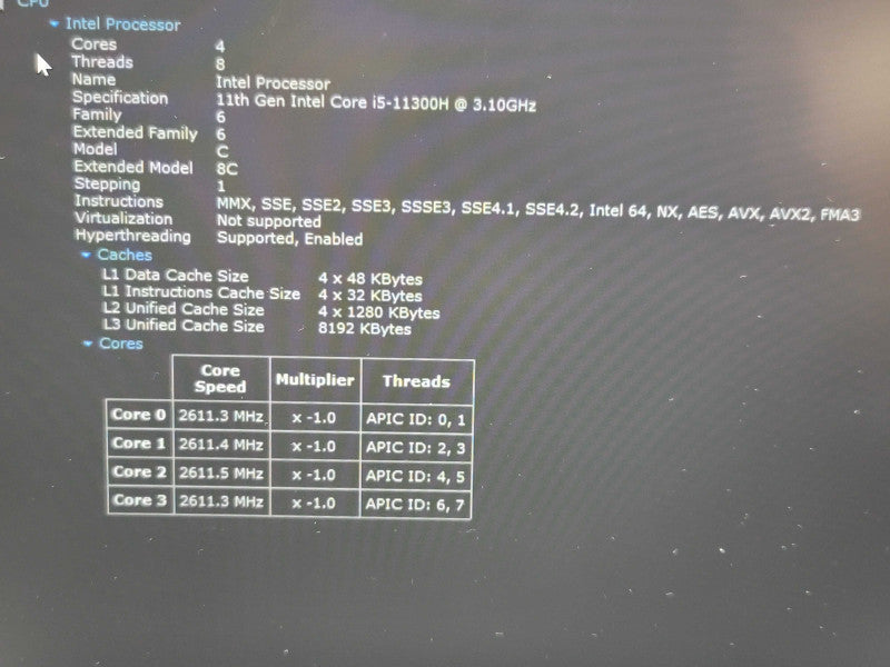 Dell Inspiron 14 5410| i5-11300H| 8GB DDR4| 256GB SSD READ  β Lap200